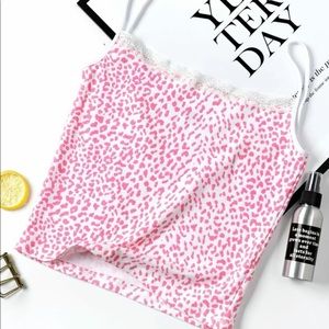 Leopard Print Cropped Tank